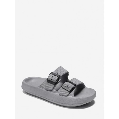 Solid Color Buckle Design Sandals