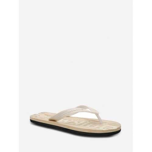 Letter Graphic Casual Flip Flops