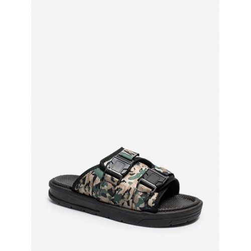 Camouflage Push Buckle Slippers