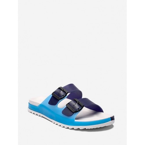 Colorblock Buckle Design Summer Sandals