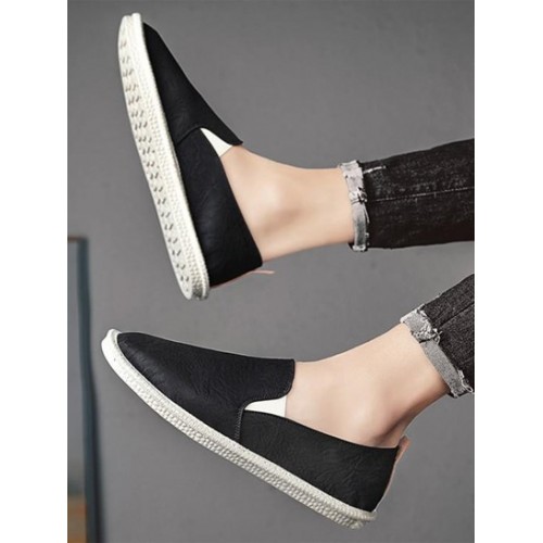 Ruched Slip-On Breathable Casual Shoes