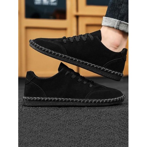 Lace Up Front Loafers