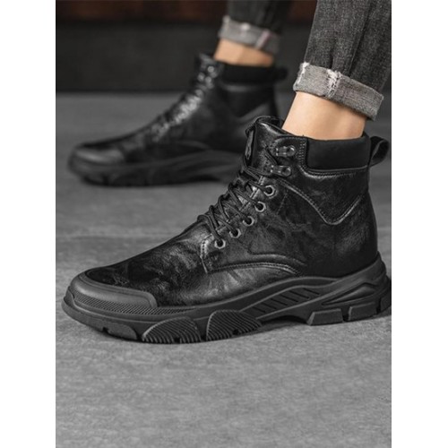 Lace Up Front Combat Boots