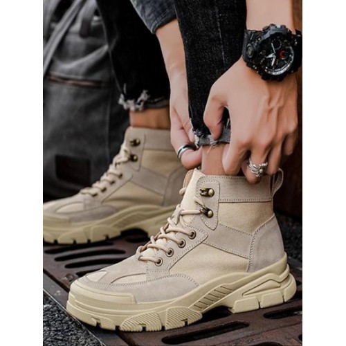 Lace Up Front High-top Outdoor Climb Boots