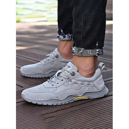 Men Lace-up Breathable Casual Shoes