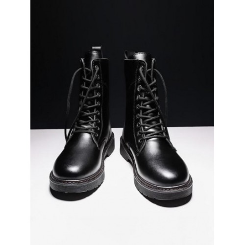 Lace Up Front Minimalist Boots