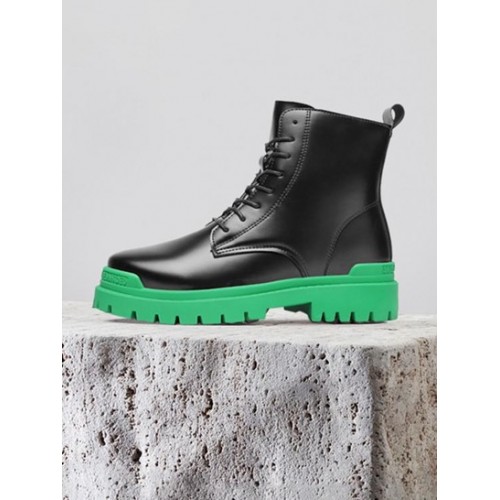 Lace Up High Top Cargo Boots